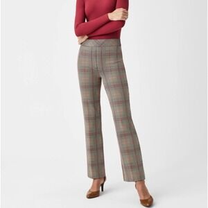 Spanx The Perfect Pant Kick Flare Plaid 1X